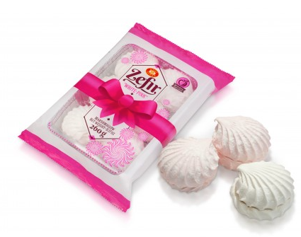 Зефір ХКФ біло-рожевий, 260г